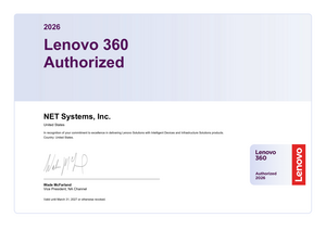 Lenovo 360 Authorized 2026 Business Certificate